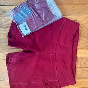 Women's Burgundy Bike Shorts